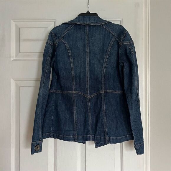 CAbi Women's XS Vintage Double-Breasted Denim Jacket Blue Casual - Picture 6 of 6